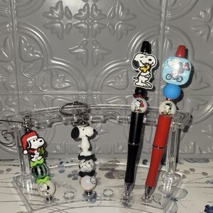 Snoopy Themed Pens, Keychains or Ornaments